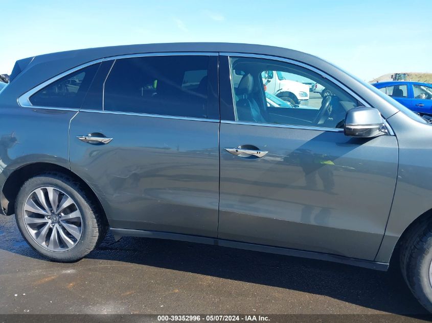 2014 Acura Mdx Technology Package VIN: 5FRYD4H4XEB020138 Lot: 39352996