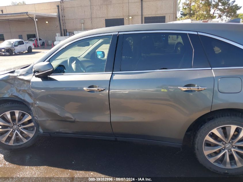 2014 Acura Mdx Technology Package VIN: 5FRYD4H4XEB020138 Lot: 39352996