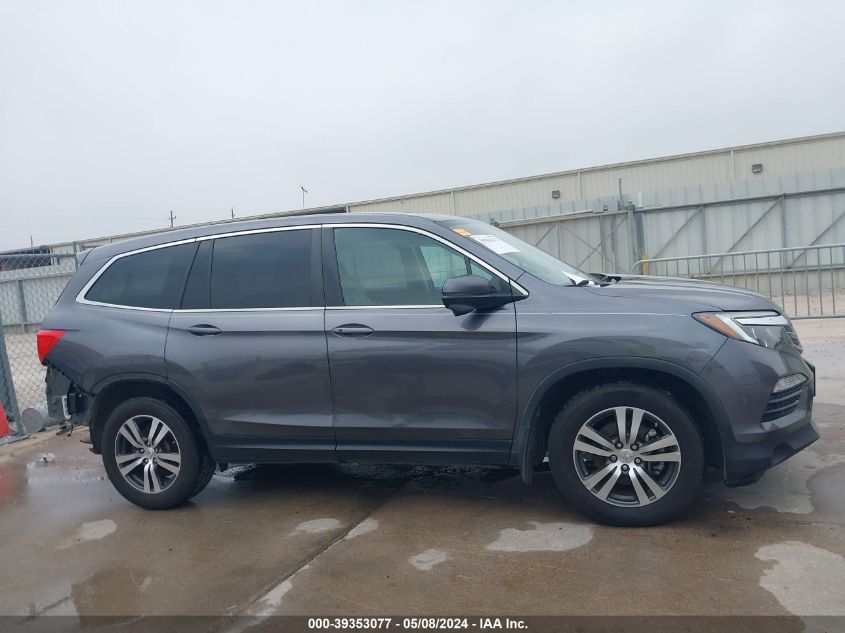 2016 Honda Pilot Ex-L VIN: 5FNYF5H52GB003721 Lot: 39353077