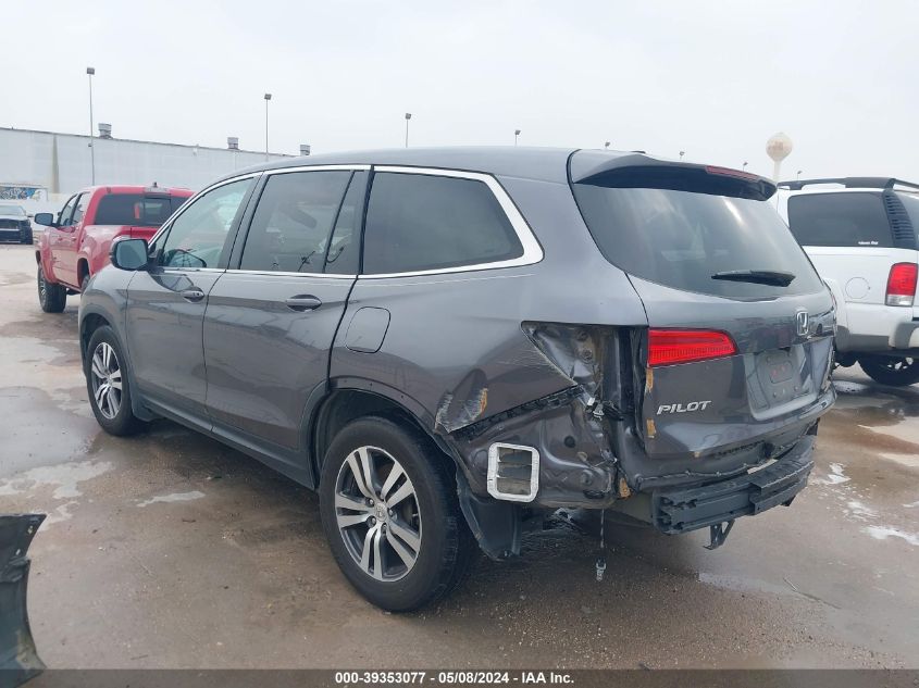 2016 Honda Pilot Ex-L VIN: 5FNYF5H52GB003721 Lot: 39353077