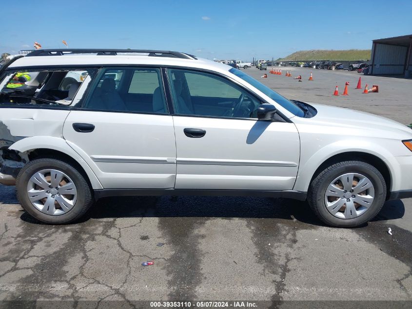 2009 Subaru Outback 2.5I VIN: 4S4BP60C496322194 Lot: 39353110