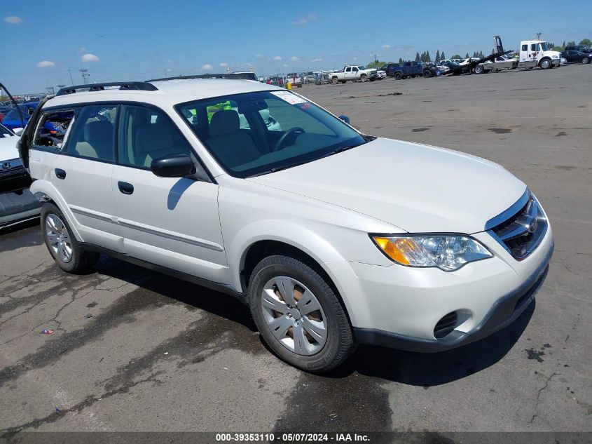 2009 Subaru Outback 2.5I VIN: 4S4BP60C496322194 Lot: 39353110