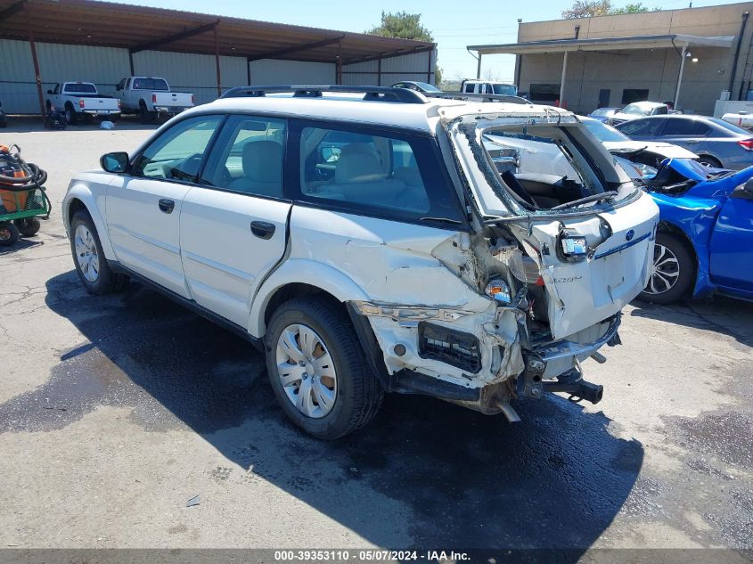 2009 Subaru Outback 2.5I VIN: 4S4BP60C496322194 Lot: 39353110