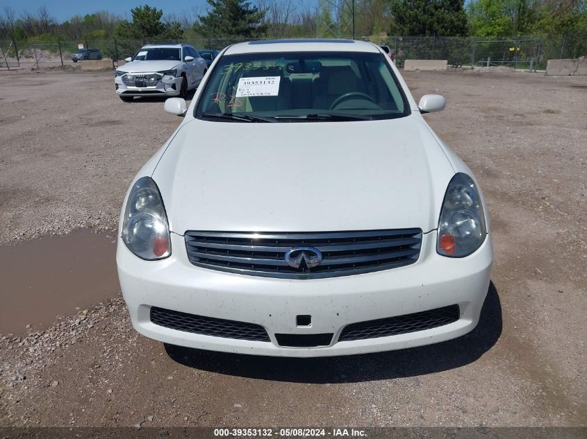 2006 Infiniti G35X VIN: JNKCV51F26M606270 Lot: 39353132