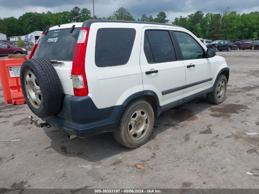 2006 Honda Cr-V Lx VIN: SHSRD78586U422668 Lot: 39353197