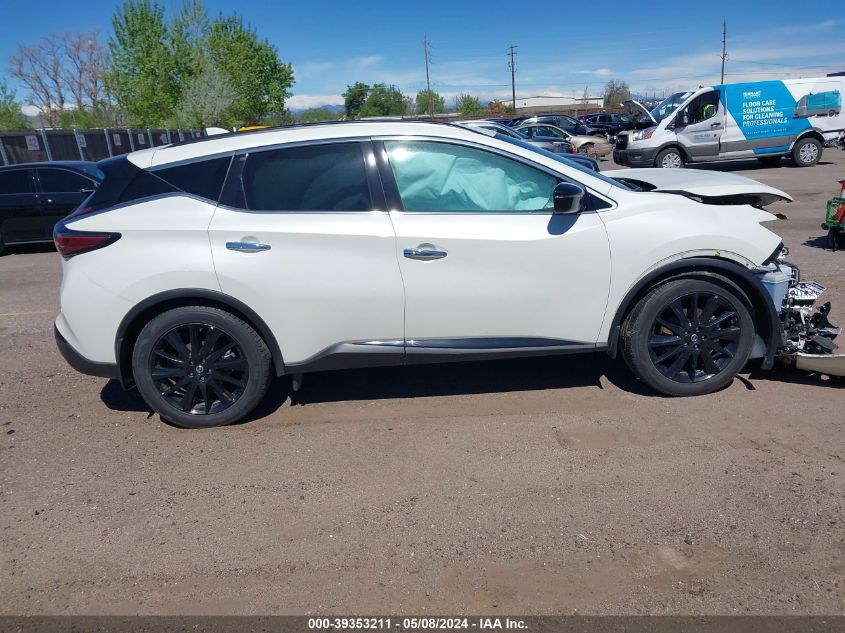 2022 Nissan Murano Sv Fwd VIN: 5N1AZ2BJ6NC130975 Lot: 39353211