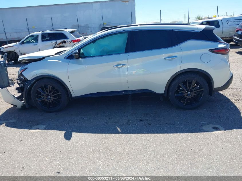 2022 Nissan Murano Sv Fwd VIN: 5N1AZ2BJ6NC130975 Lot: 39353211