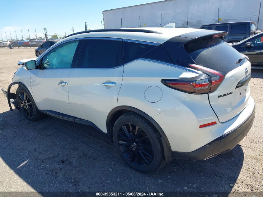 2022 Nissan Murano Sv Fwd VIN: 5N1AZ2BJ6NC130975 Lot: 39353211