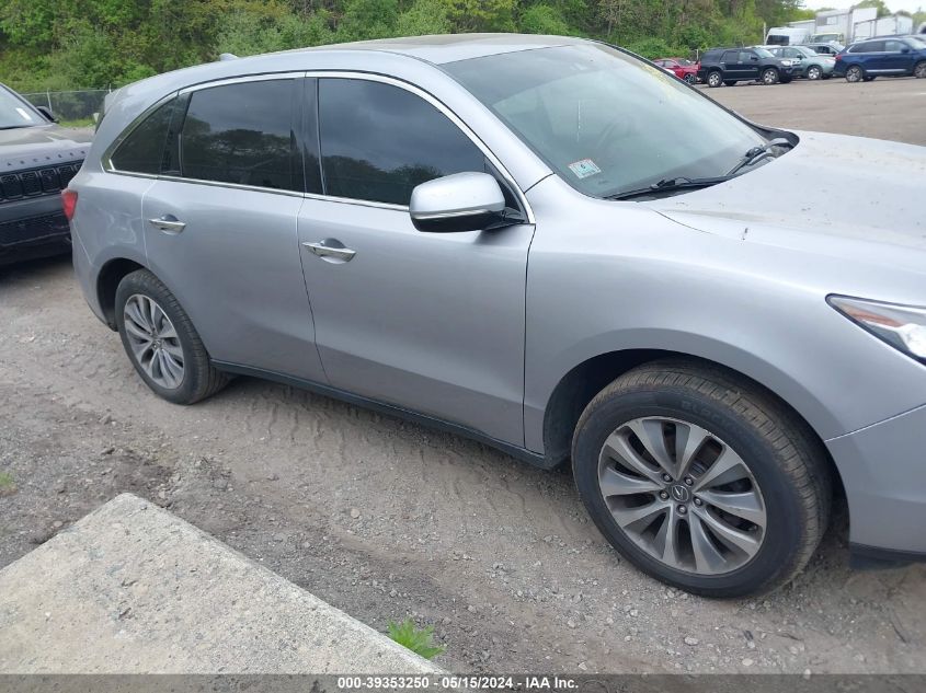 2016 Acura Mdx Technology Acurawatch Plus Packages/Technology Package VIN: 5FRYD3H47GB002242 Lot: 39353250