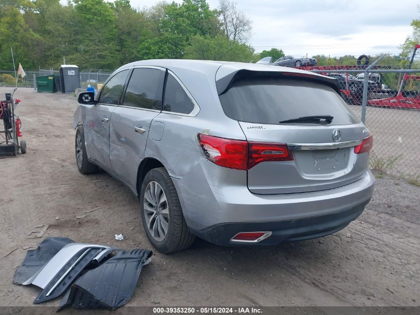 2016 Acura Mdx Technology Acurawatch Plus Packages/Technology Package VIN: 5FRYD3H47GB002242 Lot: 39353250