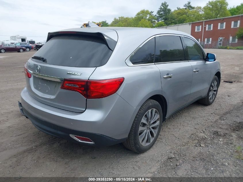 2016 Acura Mdx Technology Acurawatch Plus Packages/Technology Package VIN: 5FRYD3H47GB002242 Lot: 39353250