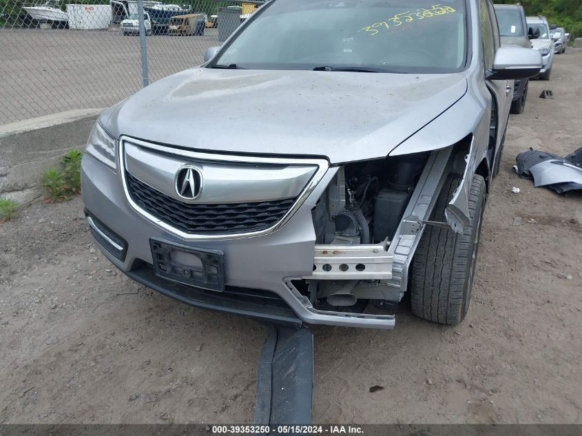 2016 Acura Mdx Technology Acurawatch Plus Packages/Technology Package VIN: 5FRYD3H47GB002242 Lot: 39353250