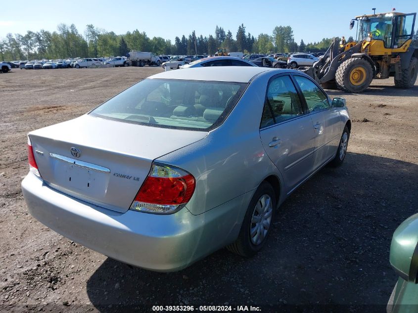 2005 Toyota Camry Le VIN: 4T1BE30K55U502186 Lot: 39353296