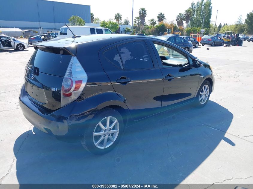 2012 Toyota Prius C Four VIN: JTDKDTB31C1021024 Lot: 39353382