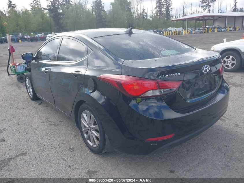 2016 Hyundai Elantra Se VIN: 5NPDH4AE8GH722700 Lot: 39353420