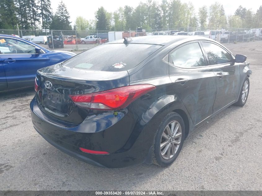 2016 Hyundai Elantra Se VIN: 5NPDH4AE8GH722700 Lot: 39353420