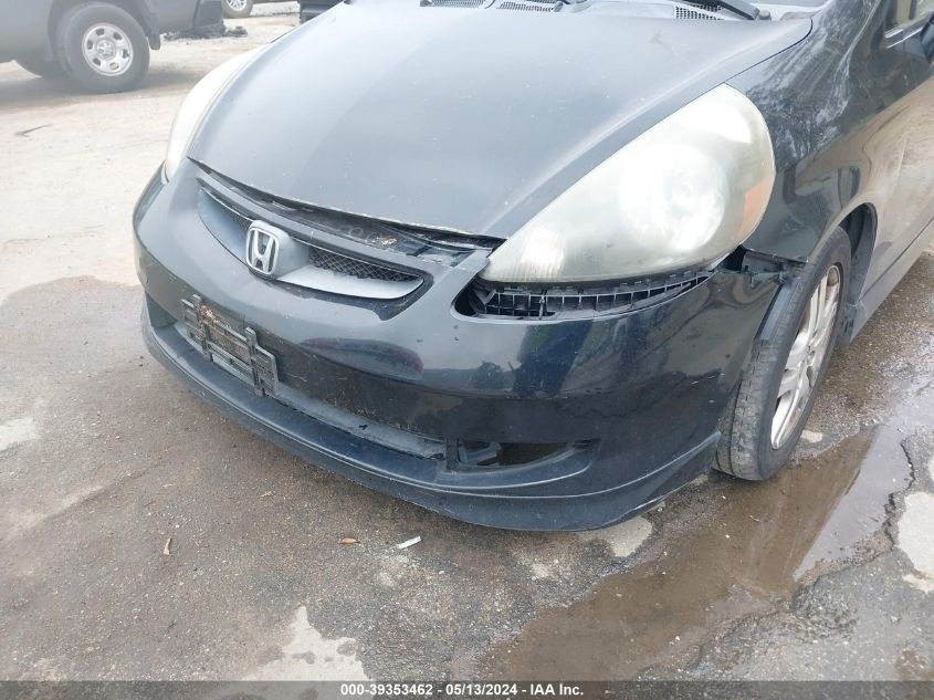 2007 Honda Fit Sport VIN: JHMGD386X7S047983 Lot: 39353462