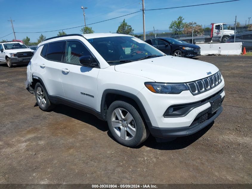 2022 Jeep Compass Latitude Fwd VIN: 3C4NJCBB5NT150568 Lot: 39353904