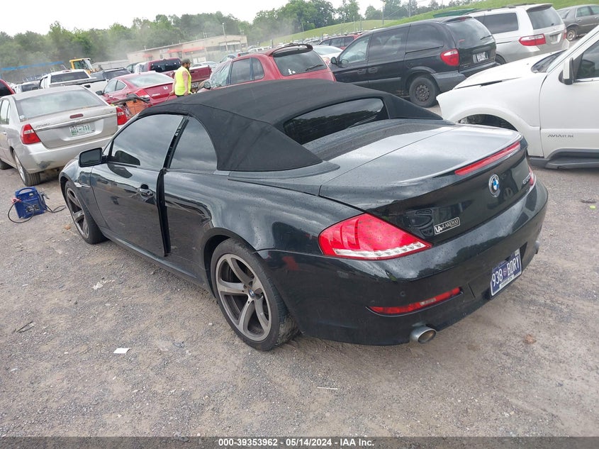 2008 BMW 650I VIN: WBAEB53518CX62362 Lot: 39353962