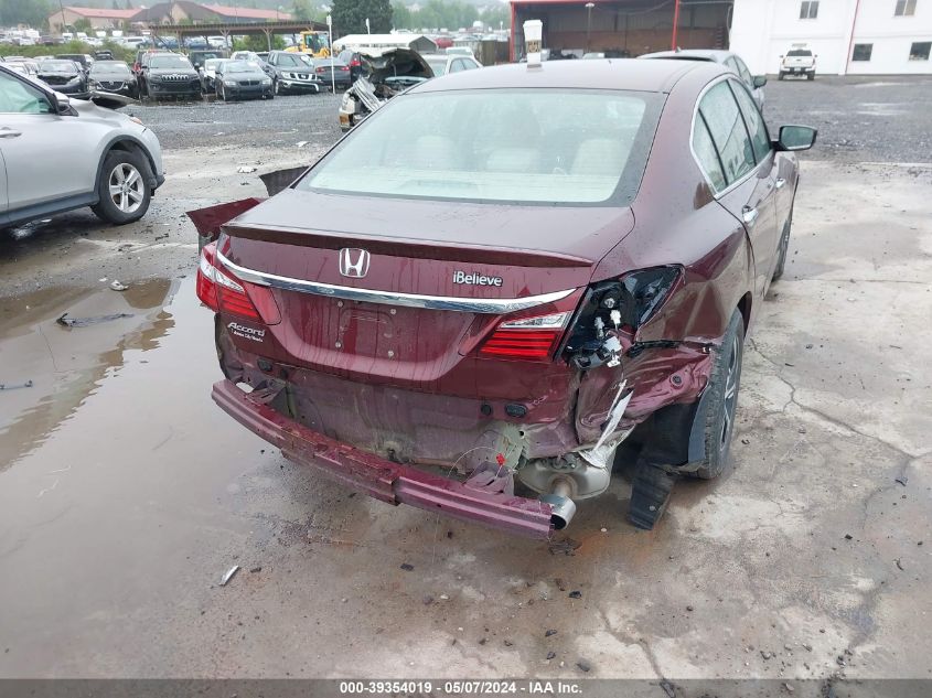 2017 Honda Accord Lx VIN: 1HGCR2F36HA122353 Lot: 39354019