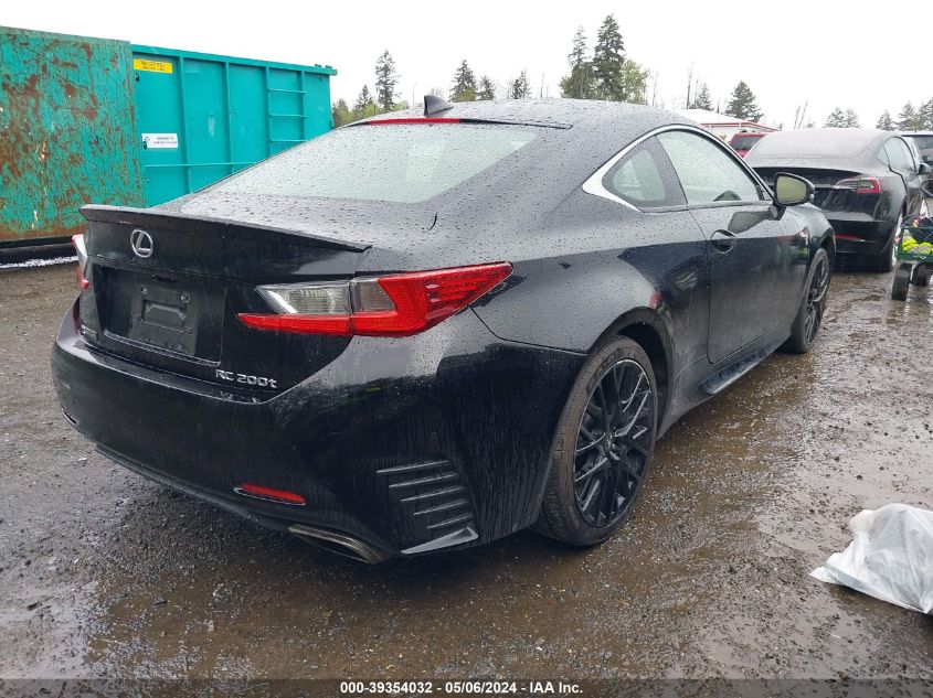 2016 Lexus Rc 200T VIN: JTHHA5BC3G5000686 Lot: 39354032