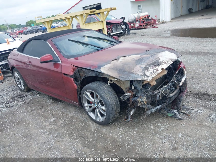 2012 BMW 640I VIN: WBALW7C59CC618493 Lot: 39354045