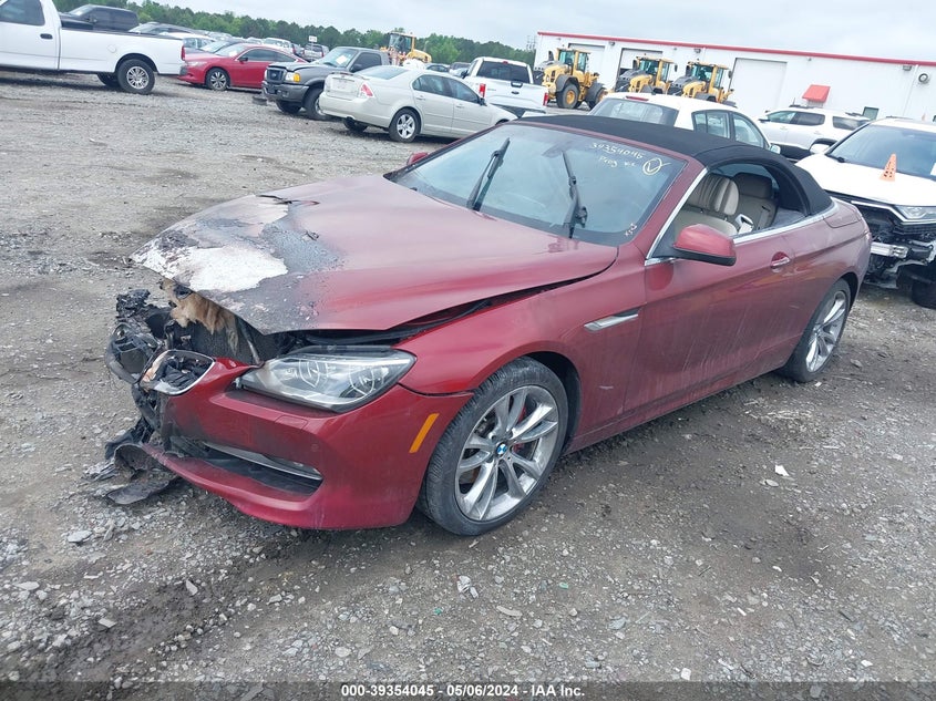 2012 BMW 640I VIN: WBALW7C59CC618493 Lot: 39354045