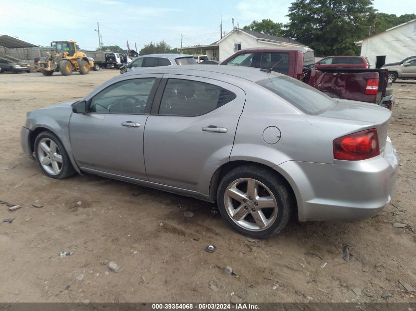 2013 Dodge Avenger Se VIN: 1C3CDZAB9DN624995 Lot: 39354068