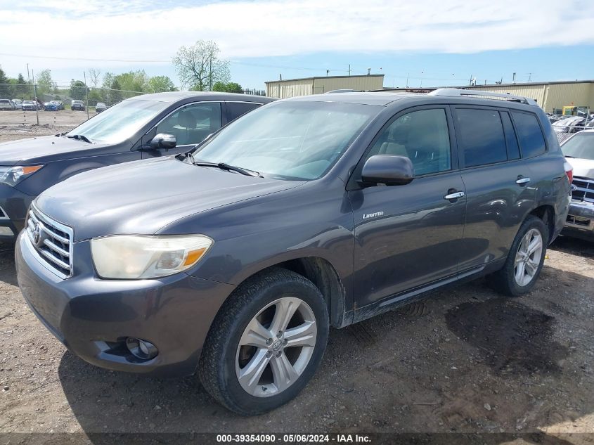 2008 Toyota Highlander Limited VIN: JTEES42A182101444 Lot: 39354090