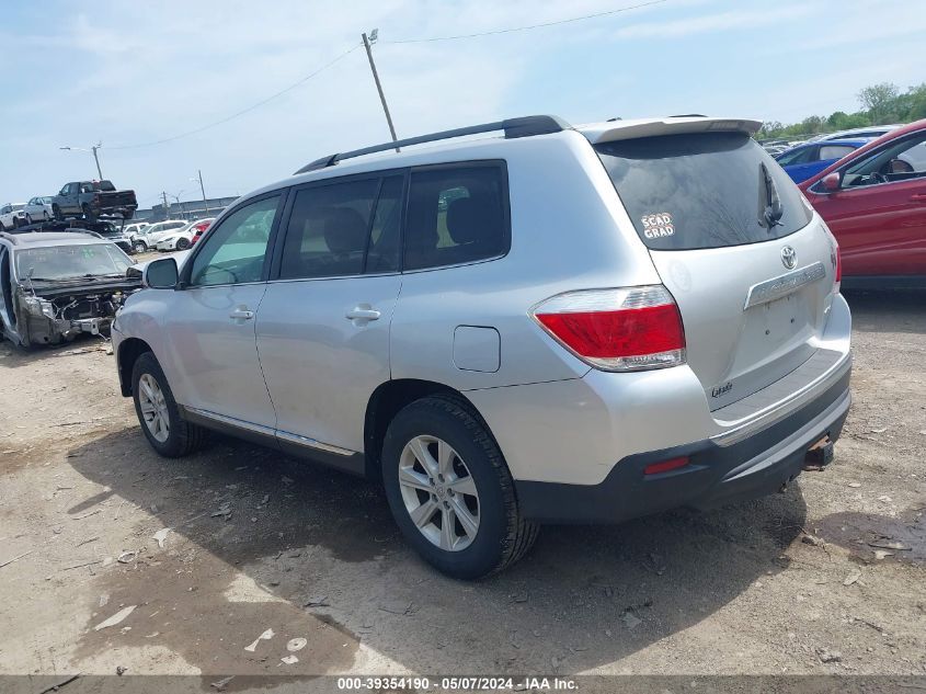 2011 Toyota Highlander Base V6/Se V6 VIN: 5TDBK3EH4BS066554 Lot: 39354190