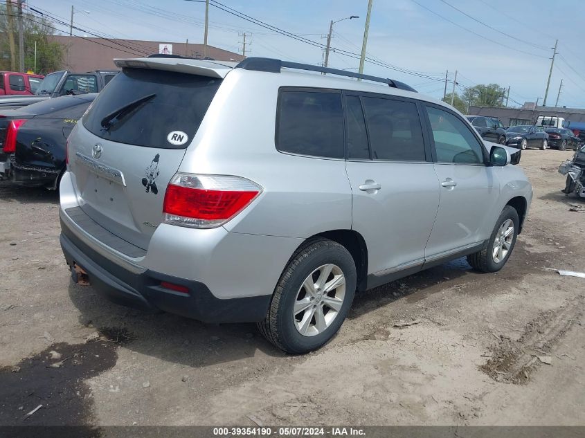 2011 Toyota Highlander Base V6/Se V6 VIN: 5TDBK3EH4BS066554 Lot: 39354190