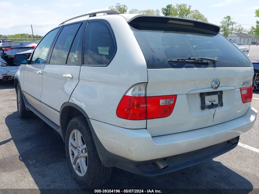 2005 BMW X5 3.0I VIN: 5UXFA13575LY09701 Lot: 39354196