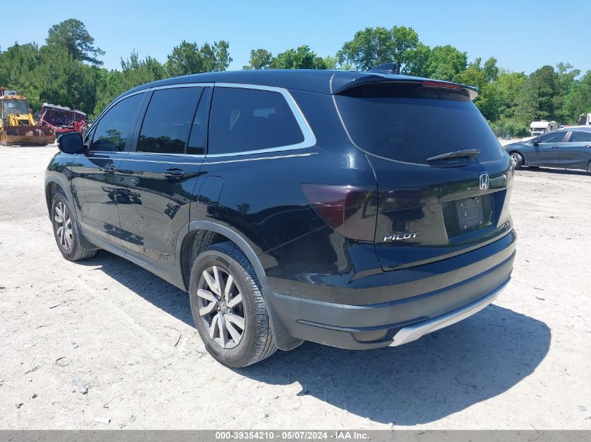 2020 Honda Pilot 2Wd Ex-L VIN: 5FNYF5H53LB019162 Lot: 39354210