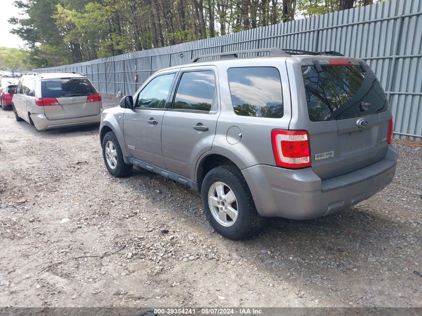 2008 Ford Escape Xlt VIN: 1FMCU93108KA83306 Lot: 39354241