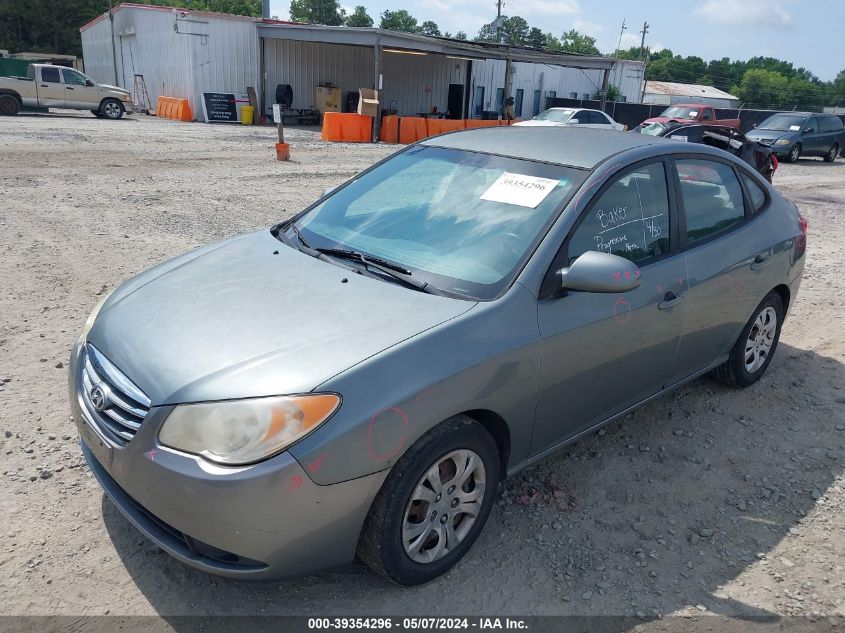 2010 Hyundai Elantra Blue VIN: KMHDU4ADXAU955795 Lot: 39354296