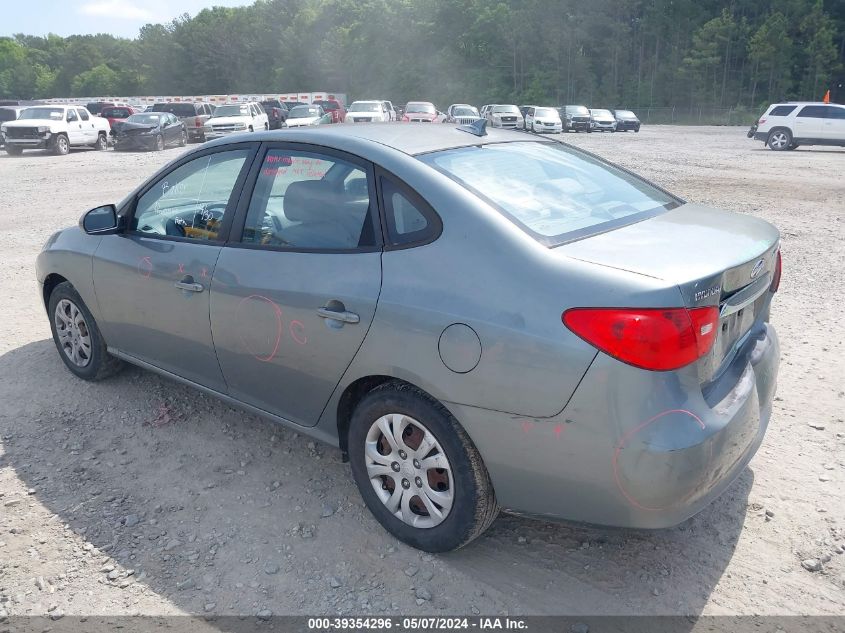 2010 Hyundai Elantra Blue VIN: KMHDU4ADXAU955795 Lot: 39354296