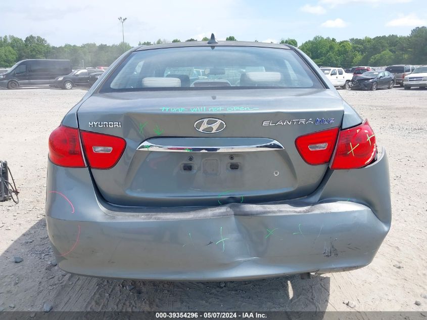 2010 Hyundai Elantra Blue VIN: KMHDU4ADXAU955795 Lot: 39354296