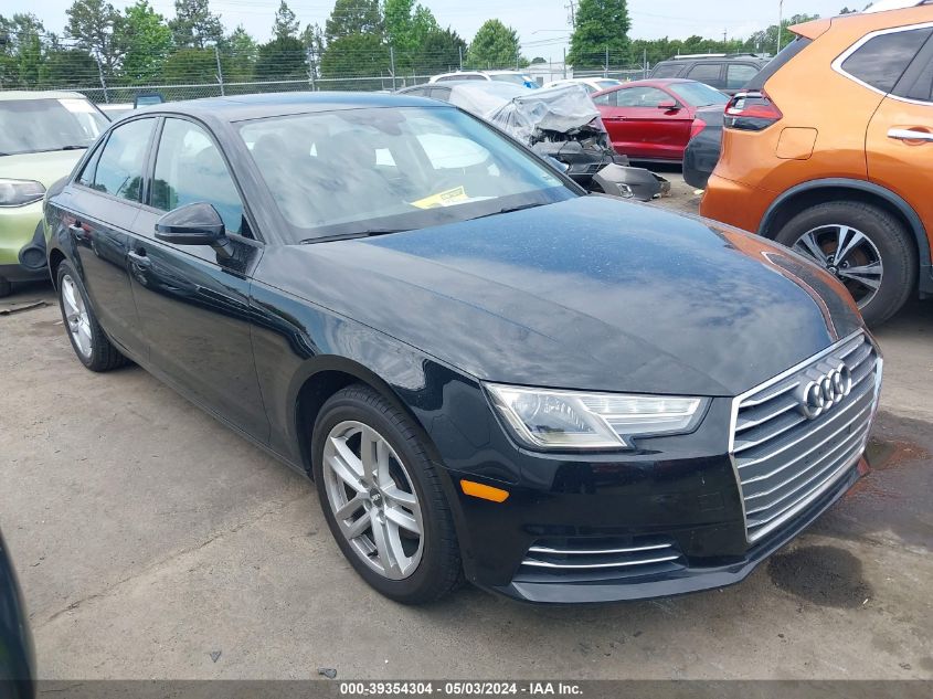 2017 Audi A4 2.0T Ultra Premium VIN: WAUGMAF46HN033602 Lot: 39354304