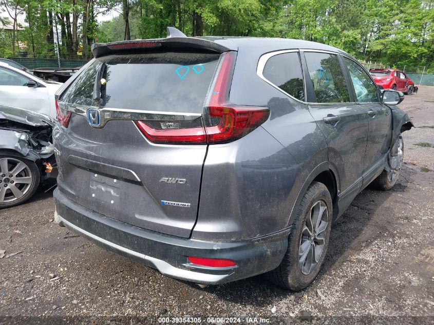 2022 Honda Cr-V Hybrid Ex VIN: 5J6RT6H52NL031395 Lot: 39354305