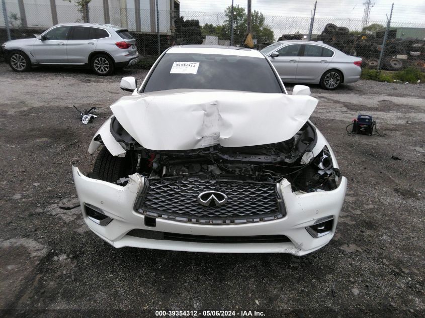 2021 Infiniti Q50 Luxe Awd VIN: JN1EV7BR0MM752049 Lot: 39354312