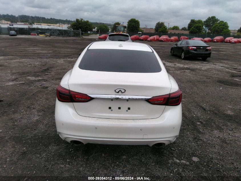 2021 Infiniti Q50 Luxe Awd VIN: JN1EV7BR0MM752049 Lot: 39354312