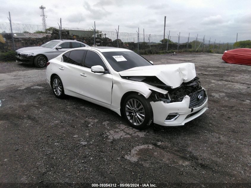 2021 Infiniti Q50 Luxe Awd VIN: JN1EV7BR0MM752049 Lot: 39354312