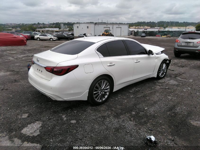 2021 Infiniti Q50 Luxe Awd VIN: JN1EV7BR0MM752049 Lot: 39354312