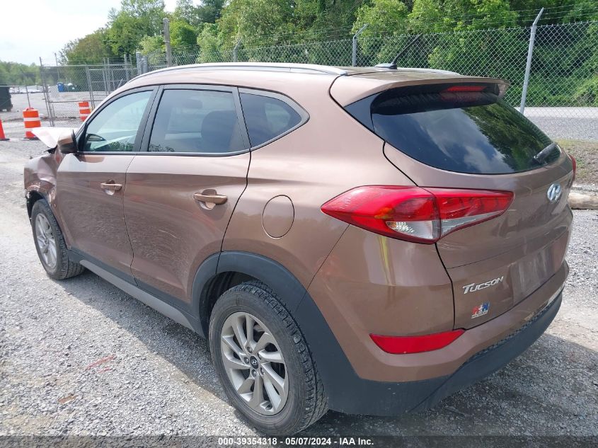 2017 Hyundai Tucson Se VIN: KM8J3CA40HU260803 Lot: 39354318