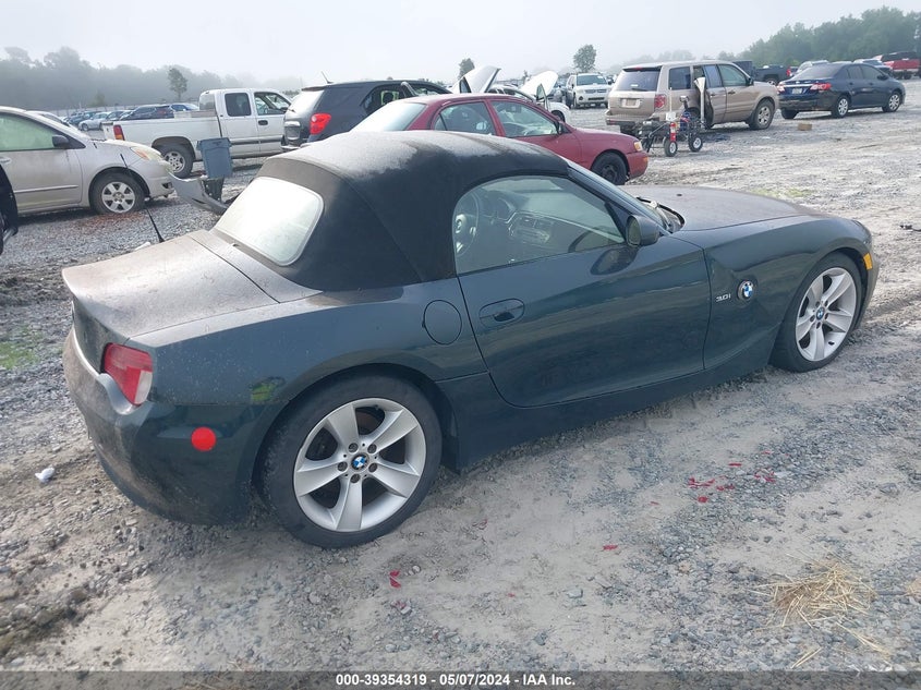 2006 BMW Z4 3.0I VIN: 4USBU33526LW69457 Lot: 39354319