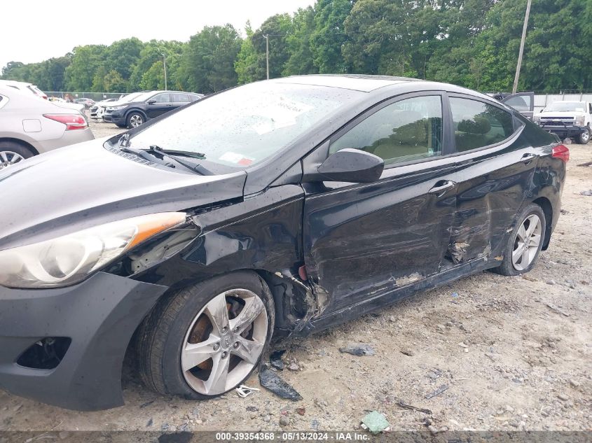 2012 Hyundai Elantra Gls (Ulsan Plant) VIN: KMHDH4AE6CU401833 Lot: 39354368