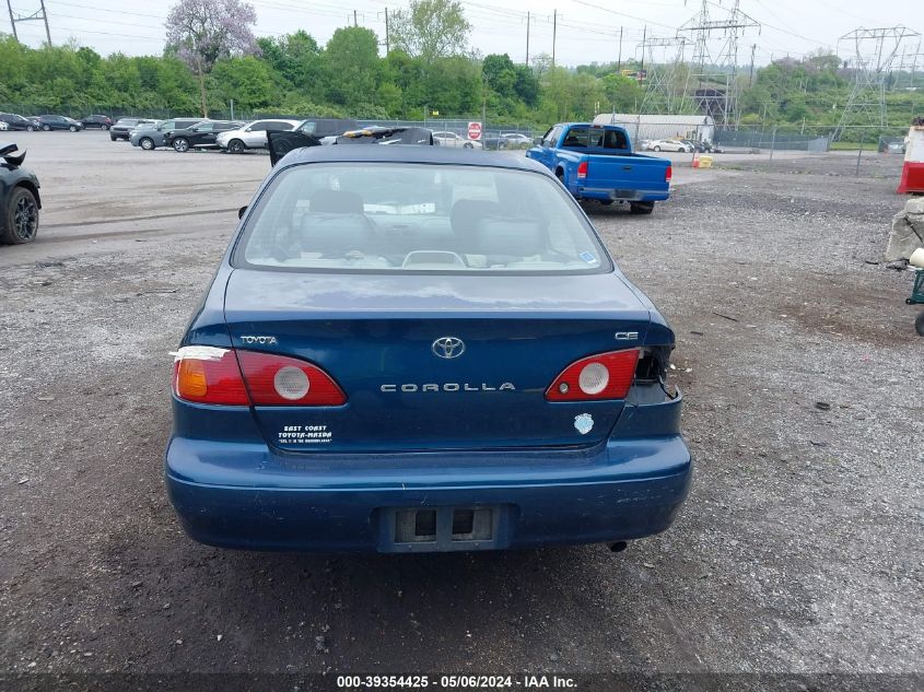 2002 Toyota Corolla Ce VIN: 2T1BR12E32C587199 Lot: 39354425