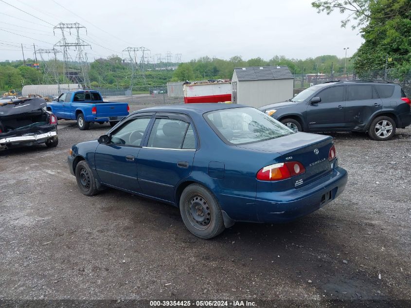 2002 Toyota Corolla Ce VIN: 2T1BR12E32C587199 Lot: 39354425