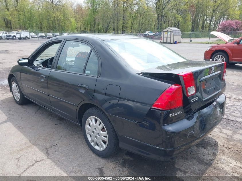 2004 Honda Civic Lx VIN: 2HGES16574H615589 Lot: 39354502