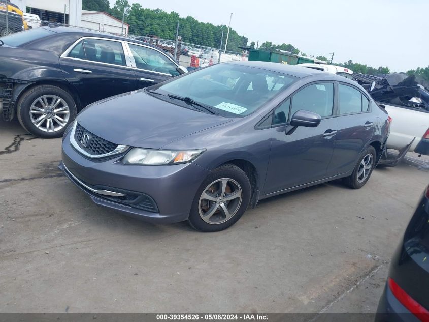 2015 Honda Civic Se VIN: 2HGFB2F78FH541033 Lot: 39354526